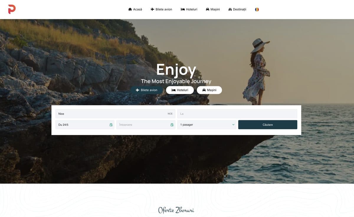 Pret.ro website homepage screenshot